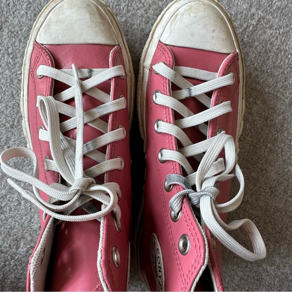 Pink Metallic Platform Converse - image 2